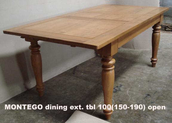 MONTEGO dining ext tbl 100(150-190) (open) 